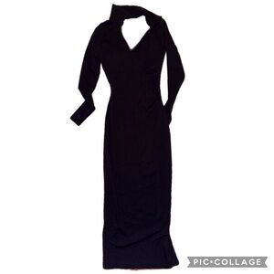 OGL collared v neck Brami midi dress xs